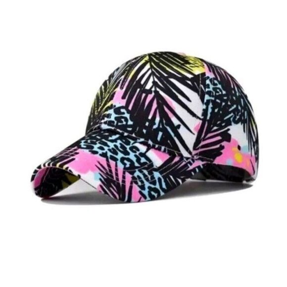 Leopard Coconut Tree Print unisex hat - Picture 1 of 5